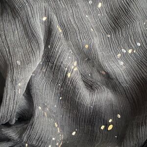 Eileen Fisher Black Chiffon Scarf